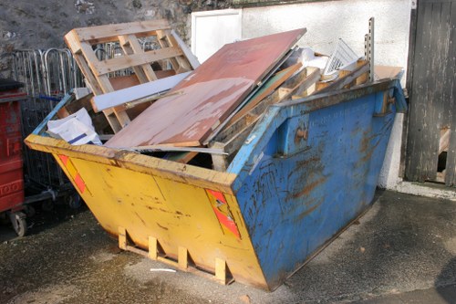 Garden debris being removed by experts