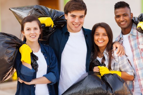 Professionals conducting home clearance in Marylebone