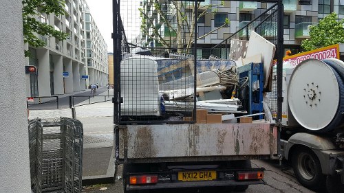 Professional team clearing a loft in Marylebone
